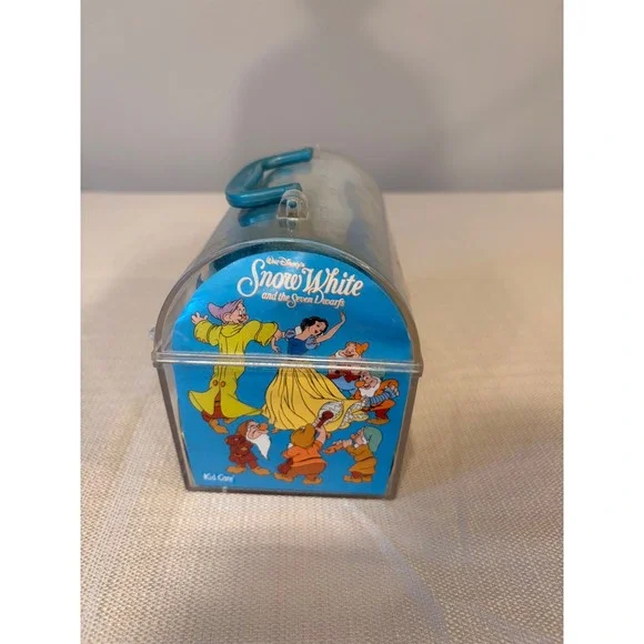 Vintage 1980s Disney Snow White Kid Care Travel Case Brush Comb Set - Picture 5 of 6